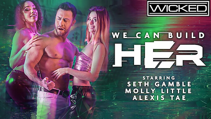 Hd-Trekant Med Alexis Tae, Molly Little Och Seth Gamble