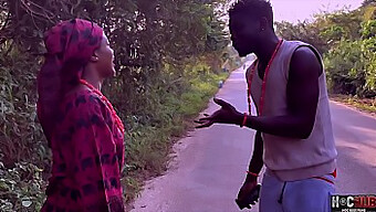 Nigerian Beauty Gives A Blowjob In Farm Porn