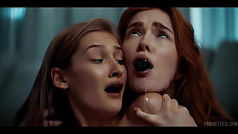 Jia Lissa Dan Tiffany Tatum Terlibat Dalam Aksi Lesbian Berambut Merah Yang Dipengaruhi Alien